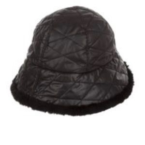 NWT UGG Shearling-Trimmed Quilted Bucket Hat
